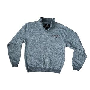 M Alpine 45% Cotton 55% Polyester Comfy Men’s Women’s Unisex Gray V Neck Sweater